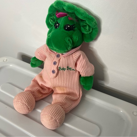Vintage Barney&Friends BABY BOP Bedtime Pajamas Sleeper Stuffed Animal Plush 90s - Picture 3 of 6
